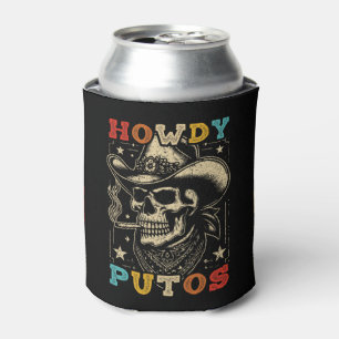 Howdy Putos Funny Skull Retro  Blikjeskoeler