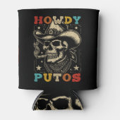 Howdy Putos Funny Skull Retro  Blikjeskoeler (Voorkant)