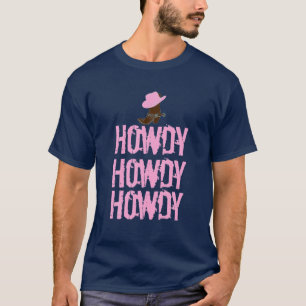Howdy Rodeo Western land Zuidelijke Cowg T-shirt
