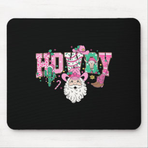 Howdy Santa Claus Pink Christmas Country Cowboy Sa Muismat