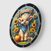 Howdy Schattigee Highland Koe Grote Klok (Hoek)