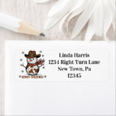 Howdy Snowman Etiket (Insitu)