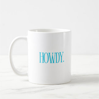 Howdy Southern mok in blauw & geel