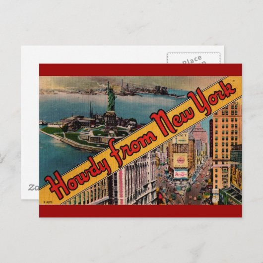 Howdy uit New York Briefkaart (Voorkant / Achterkant)