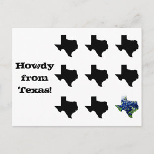 Howdy uit Texas briefkaart