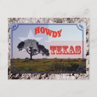 Howdy uit Texas Briefkaart