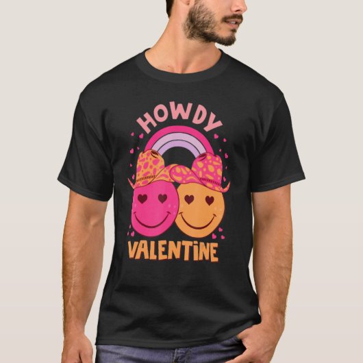 Howdy Valentine 2023 Matching Couple Costume T-shirt (Voorkant)