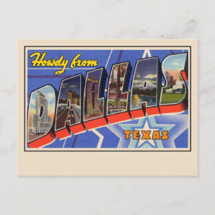 Howdy van Dallas Large Letter Briefkaart