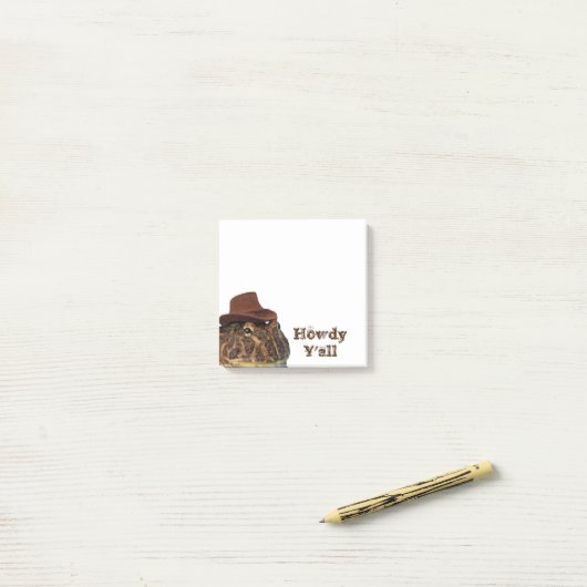 Howdy Y'all Post-it® Notes (Op bureau)