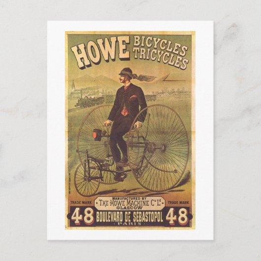 Howe fietsen en driewielers Briefkaart (Voorkant)