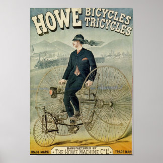 Howe fietsen Tricylces Poster