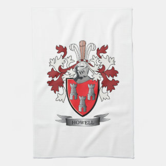 Howell Family Crest Coat of Arms Theedoek