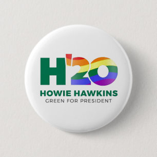 Howie Hawkins 2020 Ronde Button 5,7 Cm