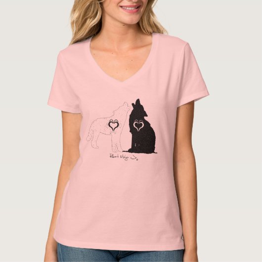 Howl bij het Shirt Moon Dames (Voorkant)