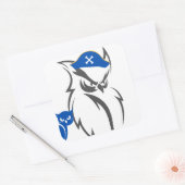 Howl en piraten vierkante sticker (Envelop)