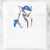 Howl en piraten vierkante sticker (Tas)