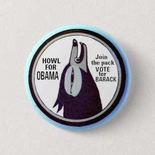 Howl for Obama Button (versie)