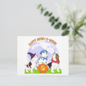 Howl-O-Ween Chiens en Costume Halloween Carte post (Debout devant)