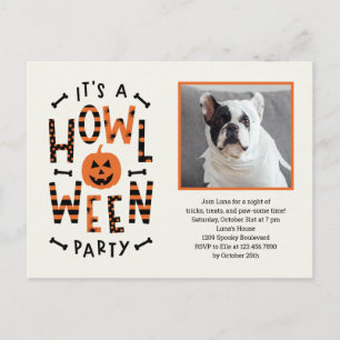 Howl-O-Ween Halloween Party Invitation Briefkaart
