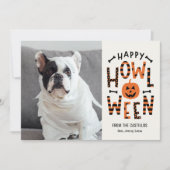 Howl-O-Ween Pet Halloween fotokaart Kaart (Voorkant)