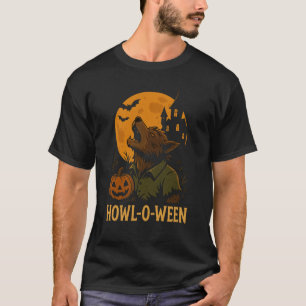 Howl-O-Ween T-Shirt d'Halloween - Funny Werewolf P