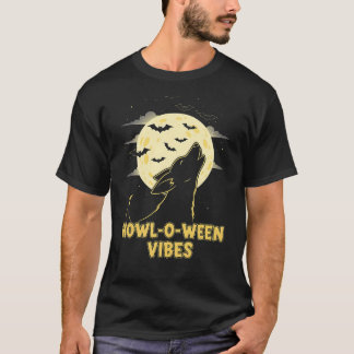 Howl-o-ween Vibes - Grappig Hond Halloween T-Shirt