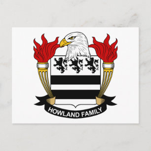 Howland Family Crest Briefkaart
