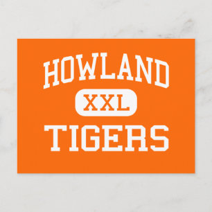Howland - Tigers - High School - Warren Ohio Briefkaart