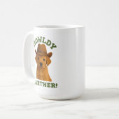Howldy Partner Schattige Cowboy Puppy Koffiemok (Voorkant links)