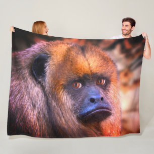 Howler Monkey Fleece Deken