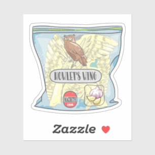 HOWLETS WING Macbeth heksen betovering. Sticker