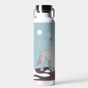 Howling Arctic Wolf Waterfles