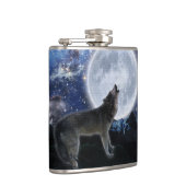 Howling Arctic Wolf Wildlife Heupfles (Rechts)