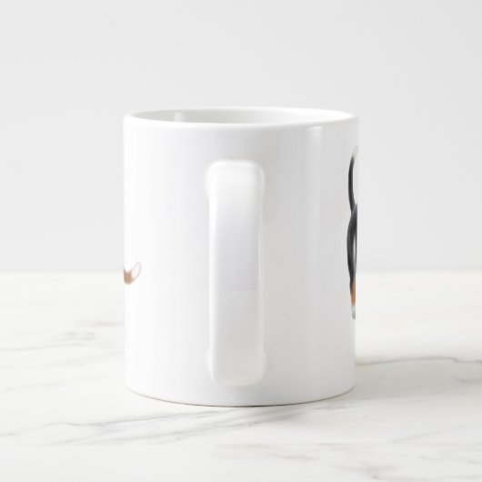 Howling Basset Hounds Jumbo Mok (Achterkant)