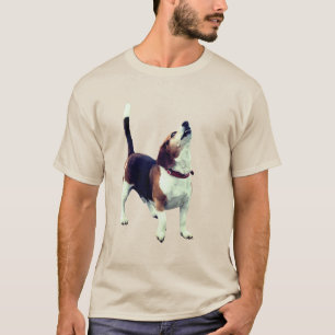 Howling Beagle Cute Dog T-shirt