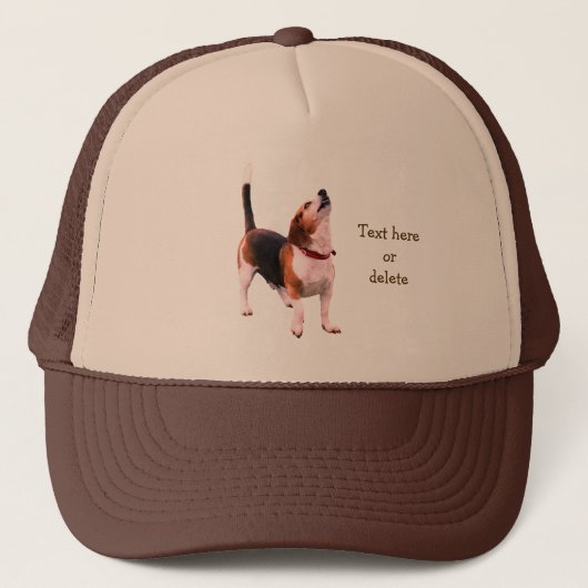 Howling Beagle Dog Personalized Trucker Pet (Voorkant)
