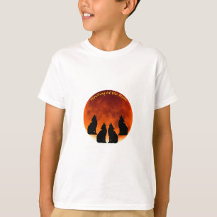 Howling bij de maan. t-shirt