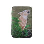 Howling Coyote Badmat (Voorkant Verticaal)