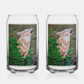 Howling Coyote Blikvorm Glas (Achterkant)