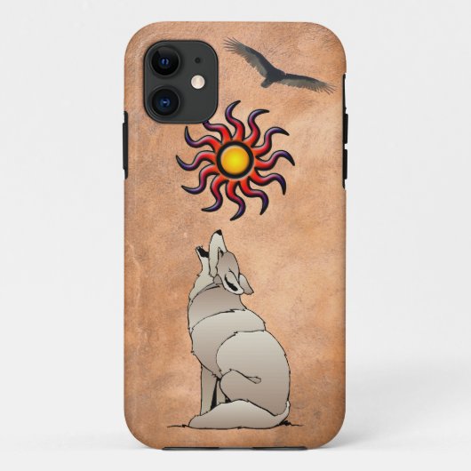 HOWLING COYOTE Case-Mate iPhone CASE (Achterkant)