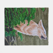 Howling Coyote Fleece Deken (Voorkant (Horizontaal))