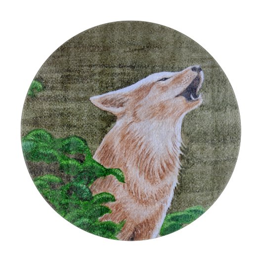 Howling Coyote Snijplank (Voorkant)