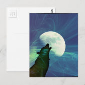 Howling Moon Briefkaart (Voorkant / Achterkant)