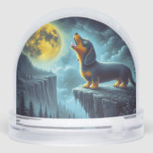 Howling Teckel Sneeuwbol (Achterkant)