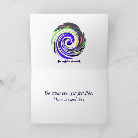 Howling Visage carte d'anniversaire ajouter le nom (Intérieur)