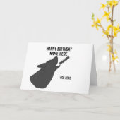 Howling Visage carte d'anniversaire ajouter le nom (Fleur jaune)
