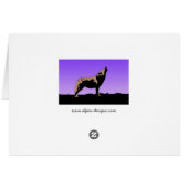 Howling Wolf at Sunset - Art faunique original (Dos Horizontal)