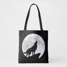 HOWLING WOLF Canvas tas
