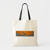 Howling wolf canvas tas (Voorkant)