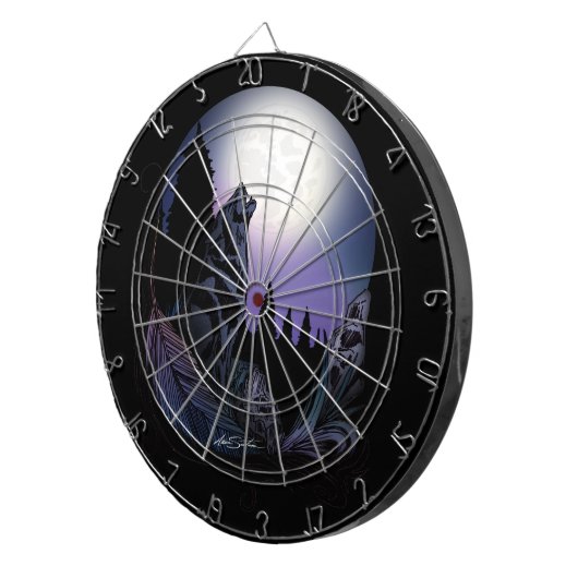 Howling Wolf Dartbord (Voorkant Rechts)